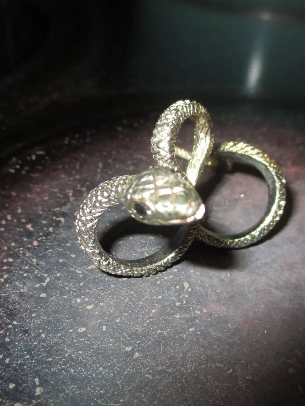 Women's Gold Tone Snake Ring
